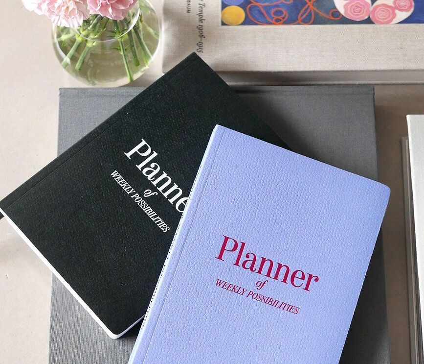 Printworks Planer tedenski, črn