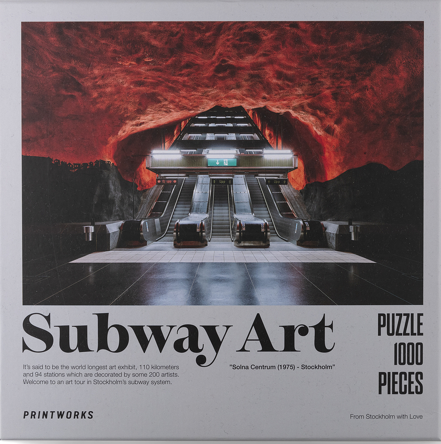 Printworks Puzzle Subway Art Fire