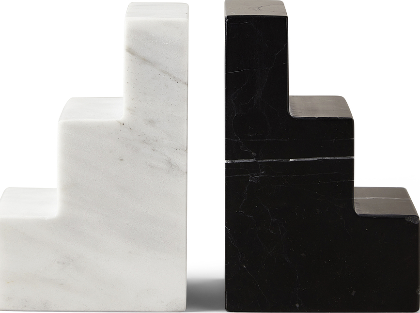 Printworks Serre-livres en marbre, lot de 2