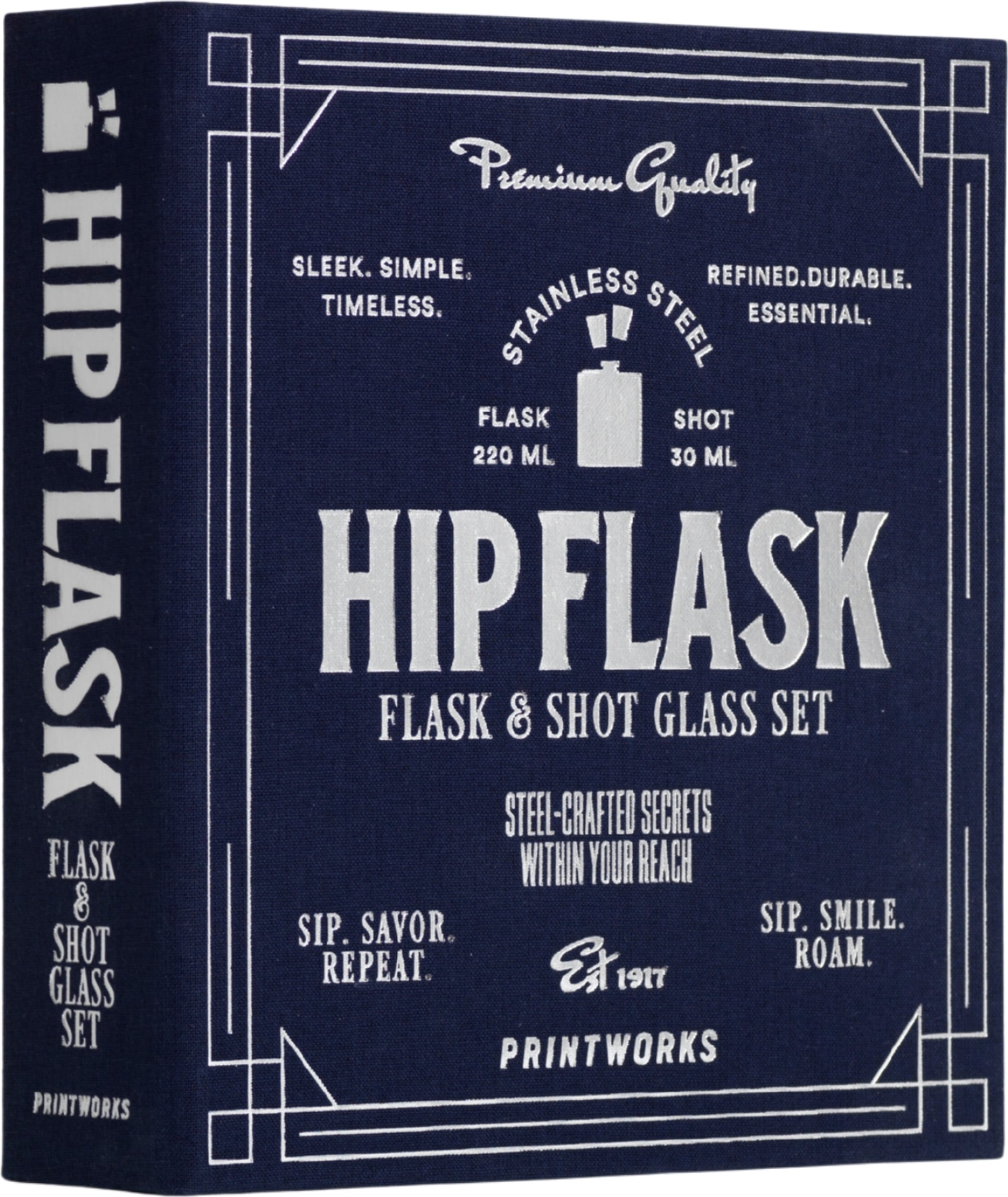 Printworks The Essentials Bar-Zubehör-Set dunkelblau, 4-teilig