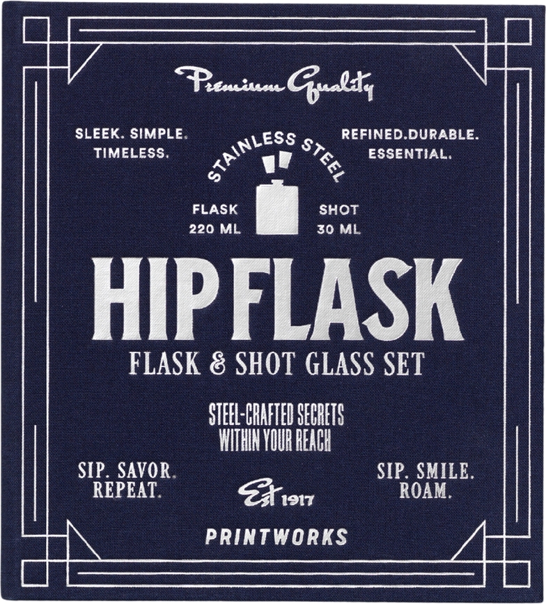 Printworks The Essentials Set za piće tamnoplavi 4 kom.