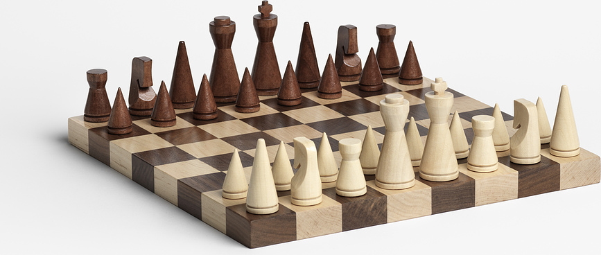 Printworks The Minimalist Jeu d'échecs, en bois