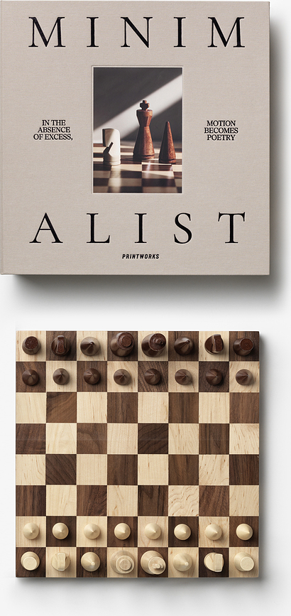 Printworks The Minimalist Jeu d'échecs, en bois