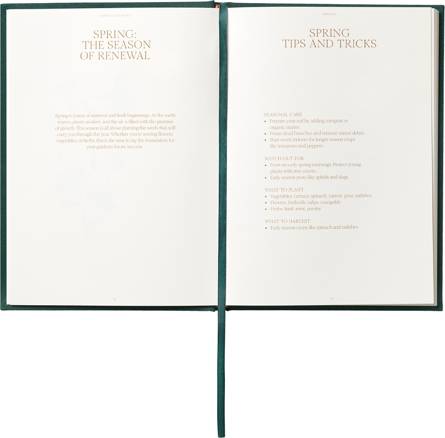 Printworks The Secret Garden Journal, beige et vert