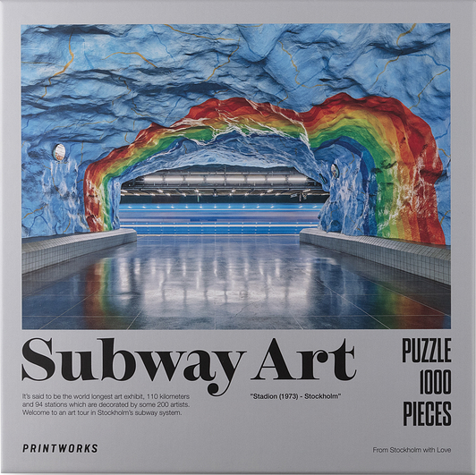 Puzzle Printworks Subway Art Rainbow