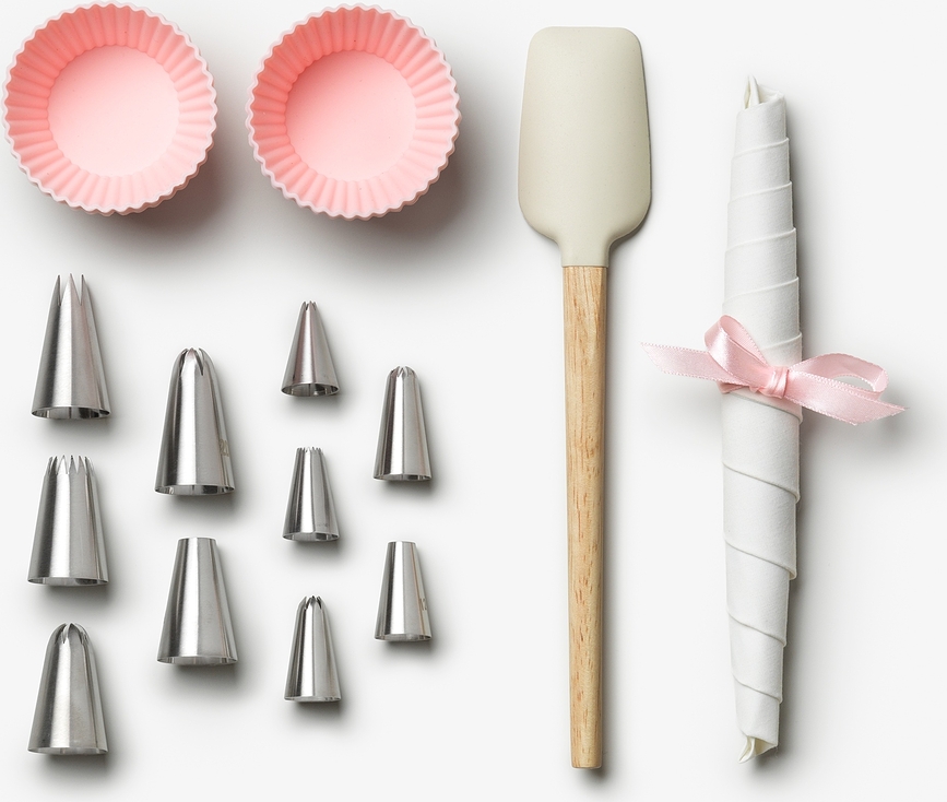 Set de Accesorios para Cupcakes The Essentials, en caja de regalo, 14 piezas