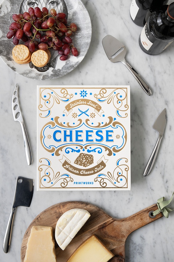 Set de couteaux et accessoires à fromage The Essentials, 4 pièces, dans un coffret cadeau