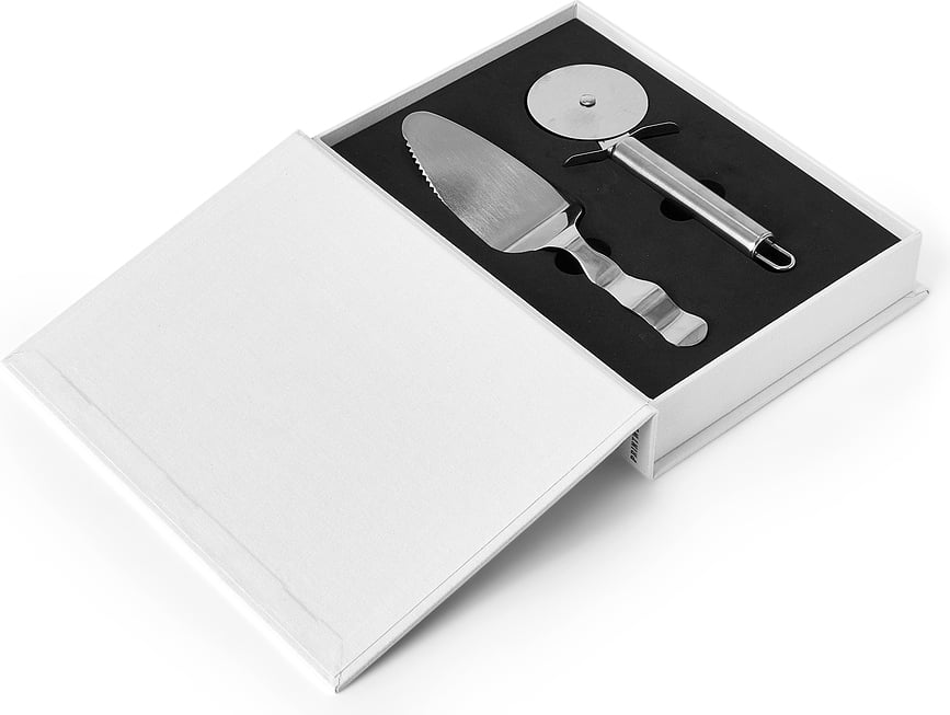 Set de Cuchillo y Espátula para Pizza The Essentials, en caja de regalo, 2 piezas