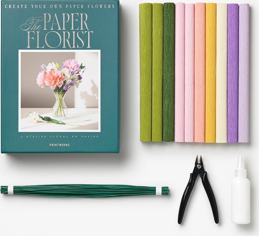 Set za izdelavo rož iz krep papirja Paper Florist