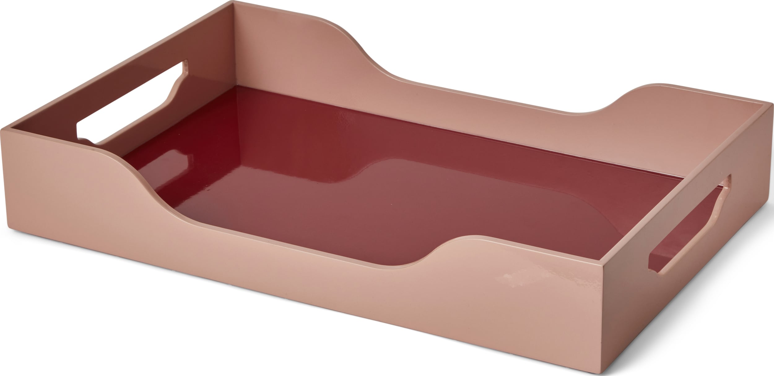 Swell Dekoratives Tablett M kastanienbraun lackiert