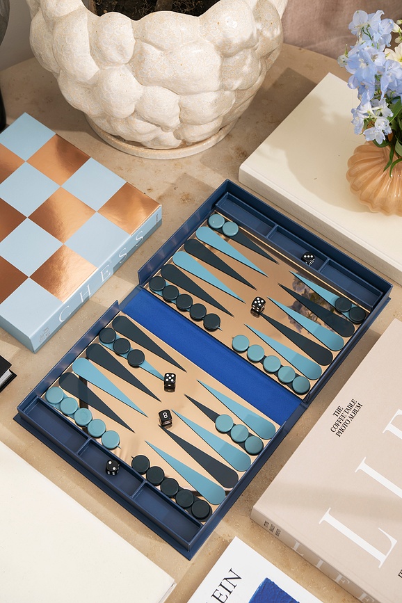 Τάβλι Art of Backgammon Mirror μπεζ