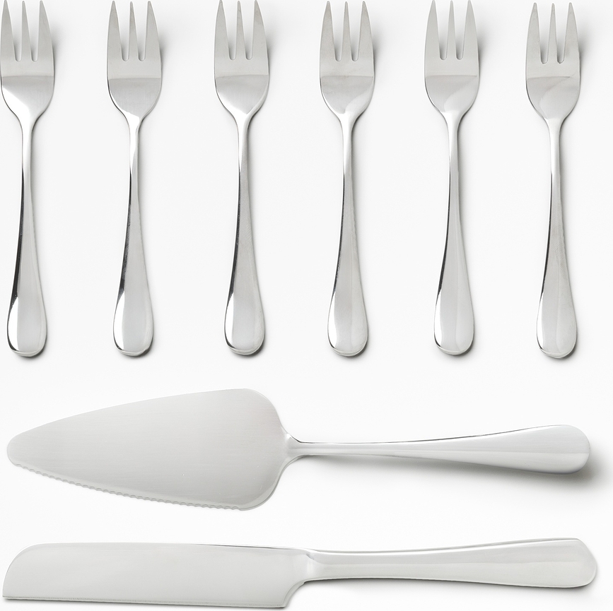 The Essentials Pripomočki za serviranje torte, 8-delni set, v darilni škatli
