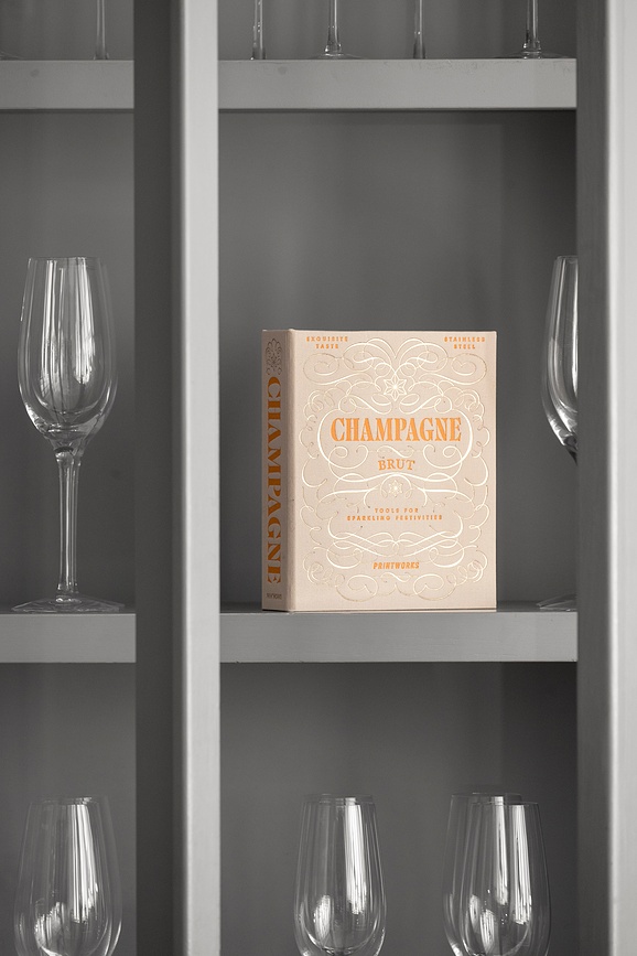 The Essentials Set d'Accessoires à Champagne dans un coffret cadeau, Set 2 pièces