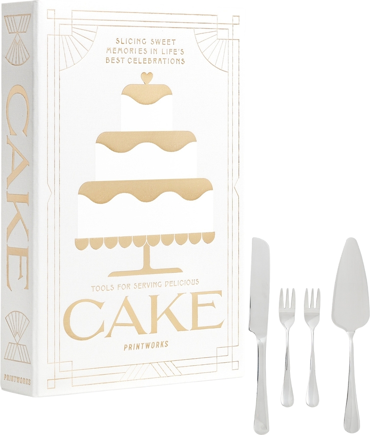 The Essentials Set d'Accessoires de Service à Gâteau, dans un coffret cadeau, Set 8 pièces