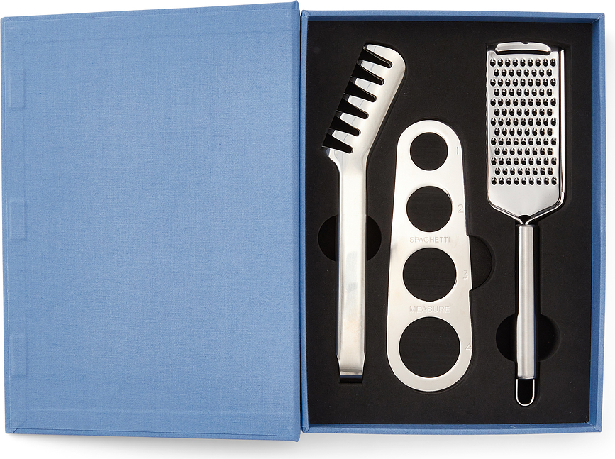 The Essentials Set d'ustensiles à pâtes avec coffret cadeau, Set 3 pièces