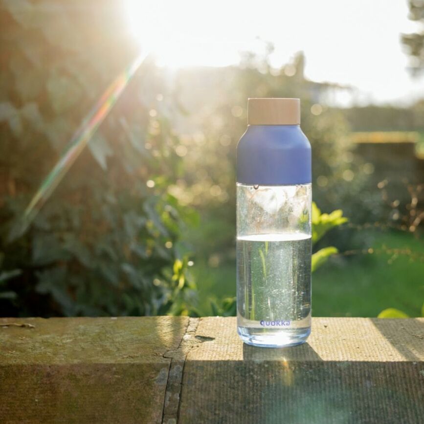 Botella de agua Quokka Ice, 720 ml, con diseño de pájaros