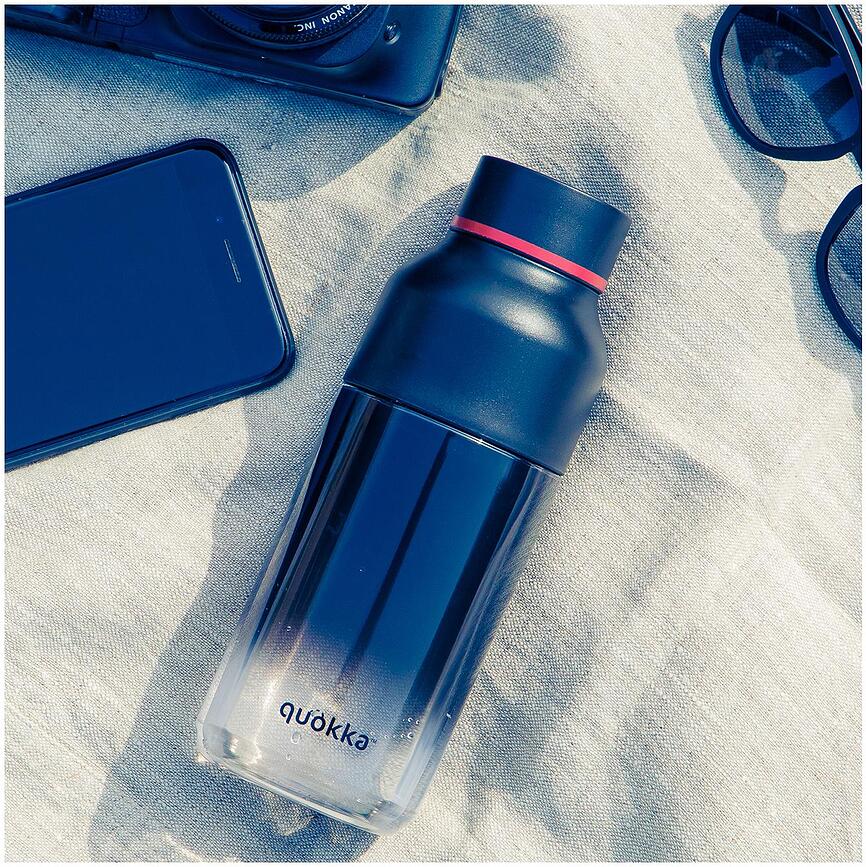 Botella de agua Quokka Ice, 570 ml, estampado Summer Garden