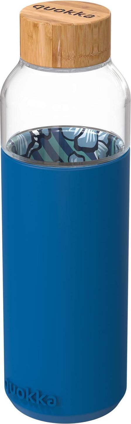 Butelka na wodę Quokka Flow Inner Water Flowers 660 ml szklana
