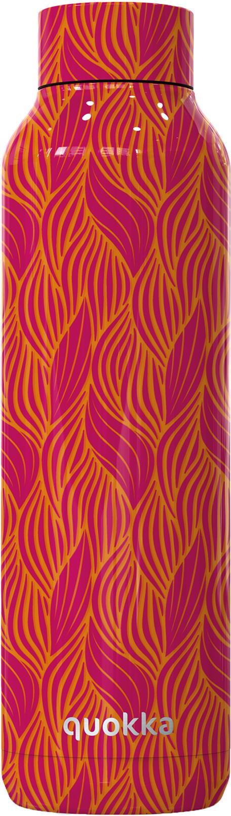 Butelka termiczna Quokka Solid 630 ml orange bloom ze wzorem