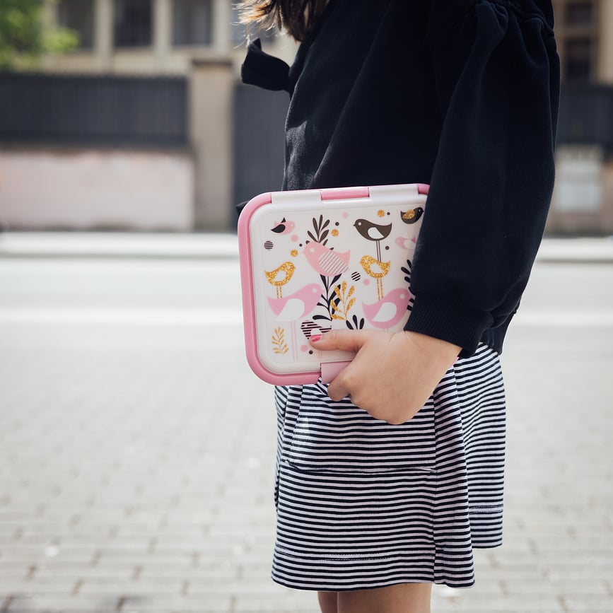 Fiambrera de doble pared Quokka Twist, infantil, con estampado de animales marinos