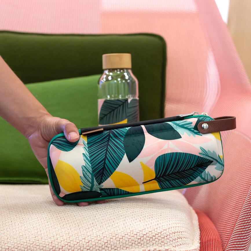 Funda para botella Quokka Flow, estilo White Stone