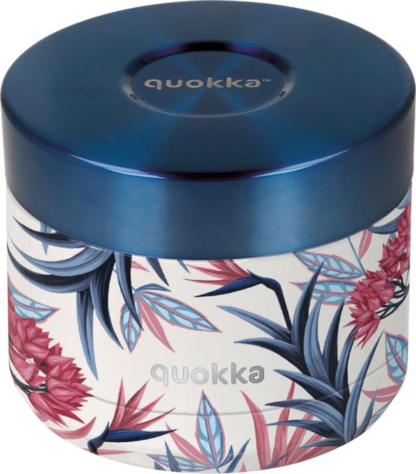 Lunchbox termiczny Quokka Whim Blue Garden 360 ml