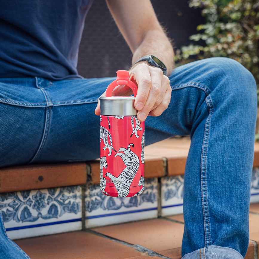 Quokka Boost Termo skodelica, 400 ml, z infuzerjem, bordo