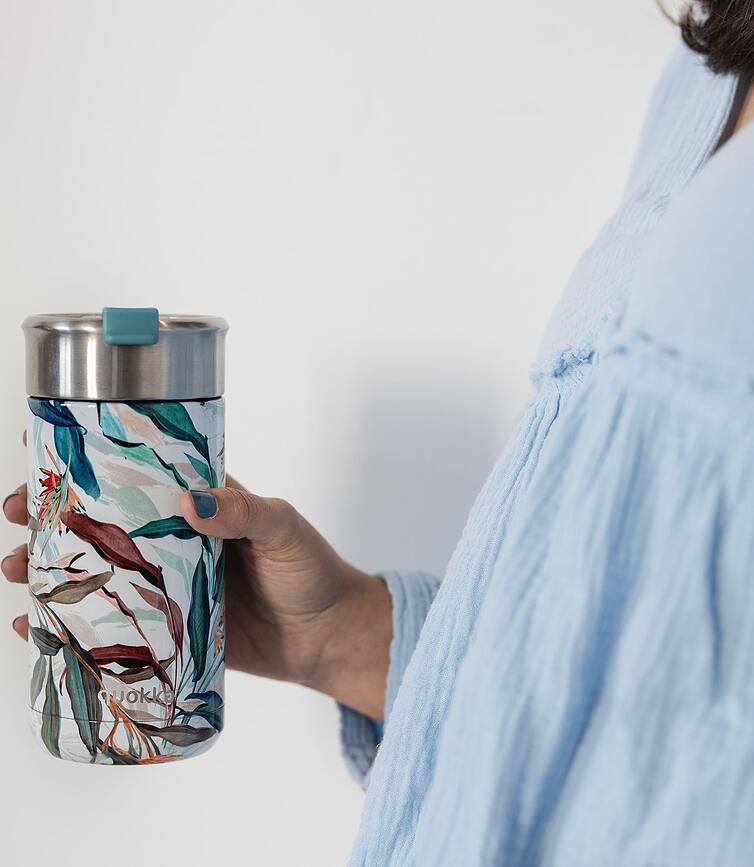 Quokka Boost Termo skodelica, 400 ml, z infuzerjem, bordo