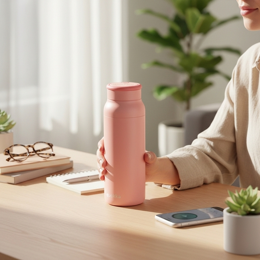 Quokka Echo Bouteille isotherme 690 ml, bleu cobalt