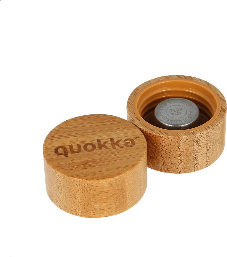 Quokka Flow Boca za vodu 660 ml staklena neon zelena