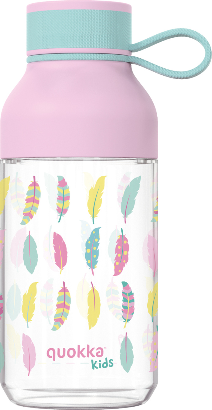 Quokka Ice Kids Feathers Wasserflasche 430 ml