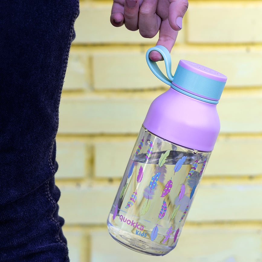 Quokka Ice Kids Steklenička za vodo Feathers, 430 ml