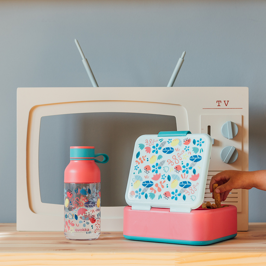 Quokka Ice Kids Steklenička za vodo Feathers, 430 ml