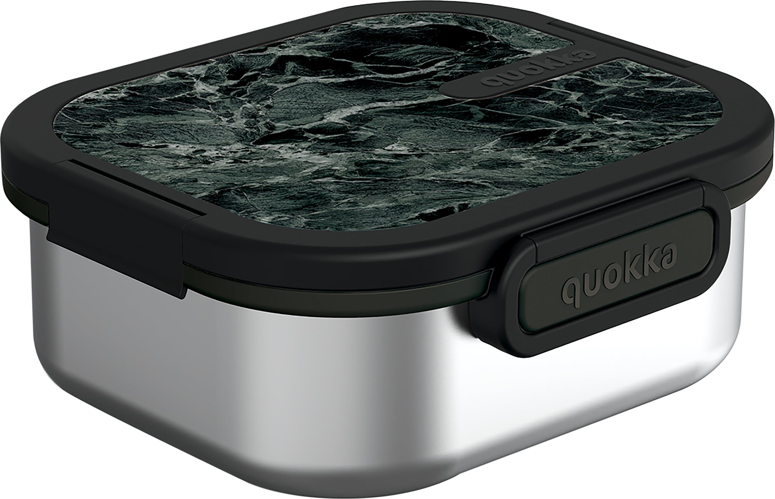 Quokka Kai Black Marble Lunchbox