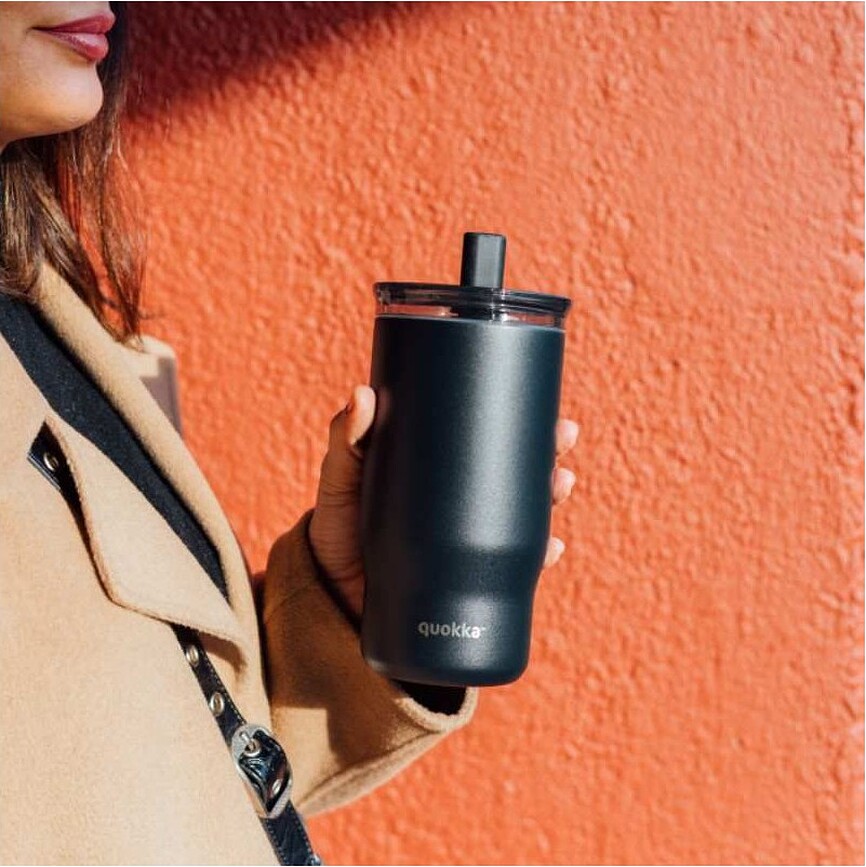 Quokka Mist Violet Blooms Termo Čaša sa slamkom 720 ml