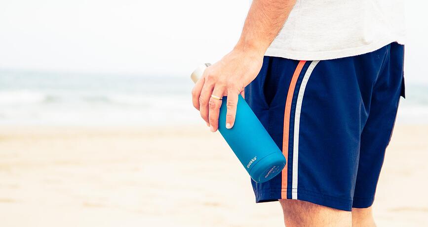 Quokka Solid Gourde isotherme 630 ml, blanche