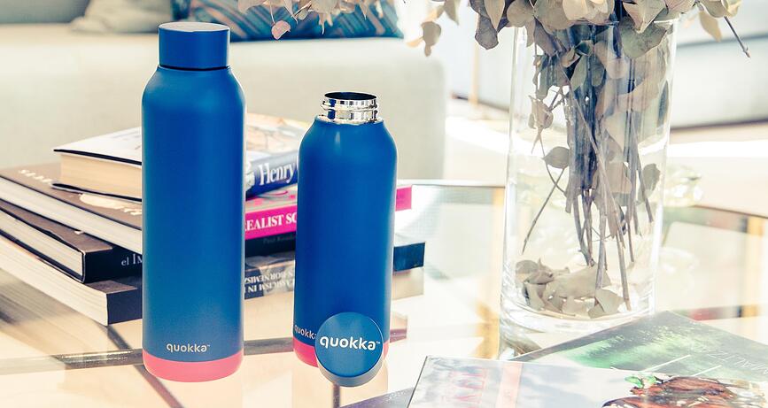 Quokka Solid Gourde isotherme 630 ml, blanche