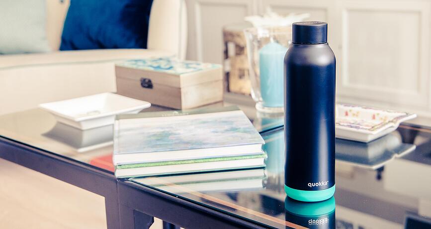 Quokka Solid Gourde isotherme 630 ml, blanche