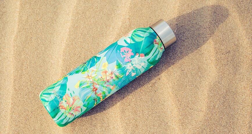 Quokka Solid Bouteille Isotherme 630 ml, motif serpent