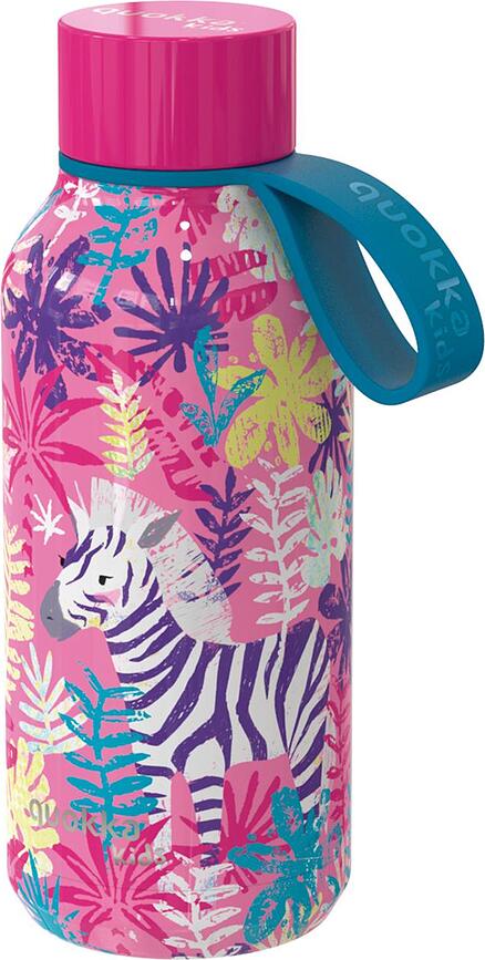 Quokka Solid Kids Zebras Thermo-Flasche 330 ml