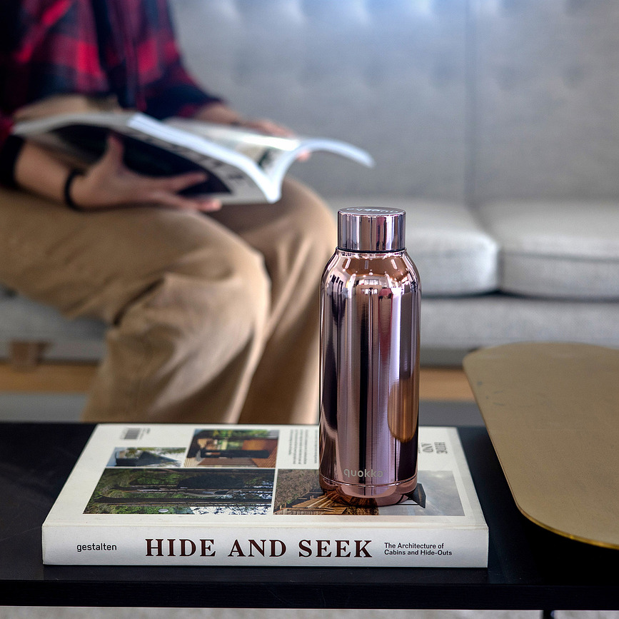 Quokka Solid Sleek Παγούρι Θερμός, 510 ml, κόκκινο