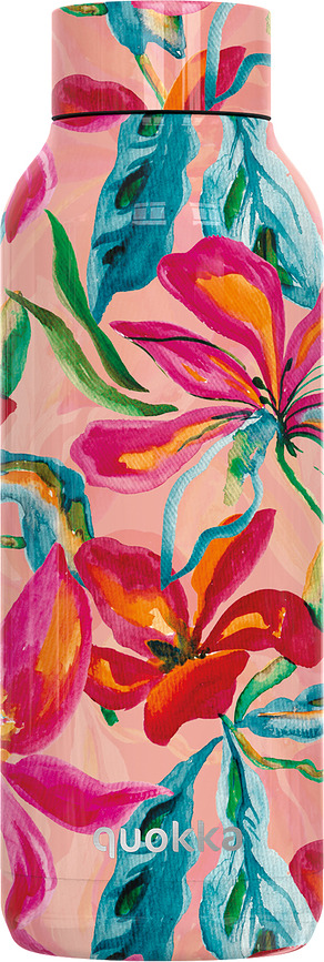 Quokka Solid Termo steklenica, 510 ml, Tropical Bloom