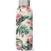 Quokka Solid Thermal bottle 510 ml with jungle flora pattern