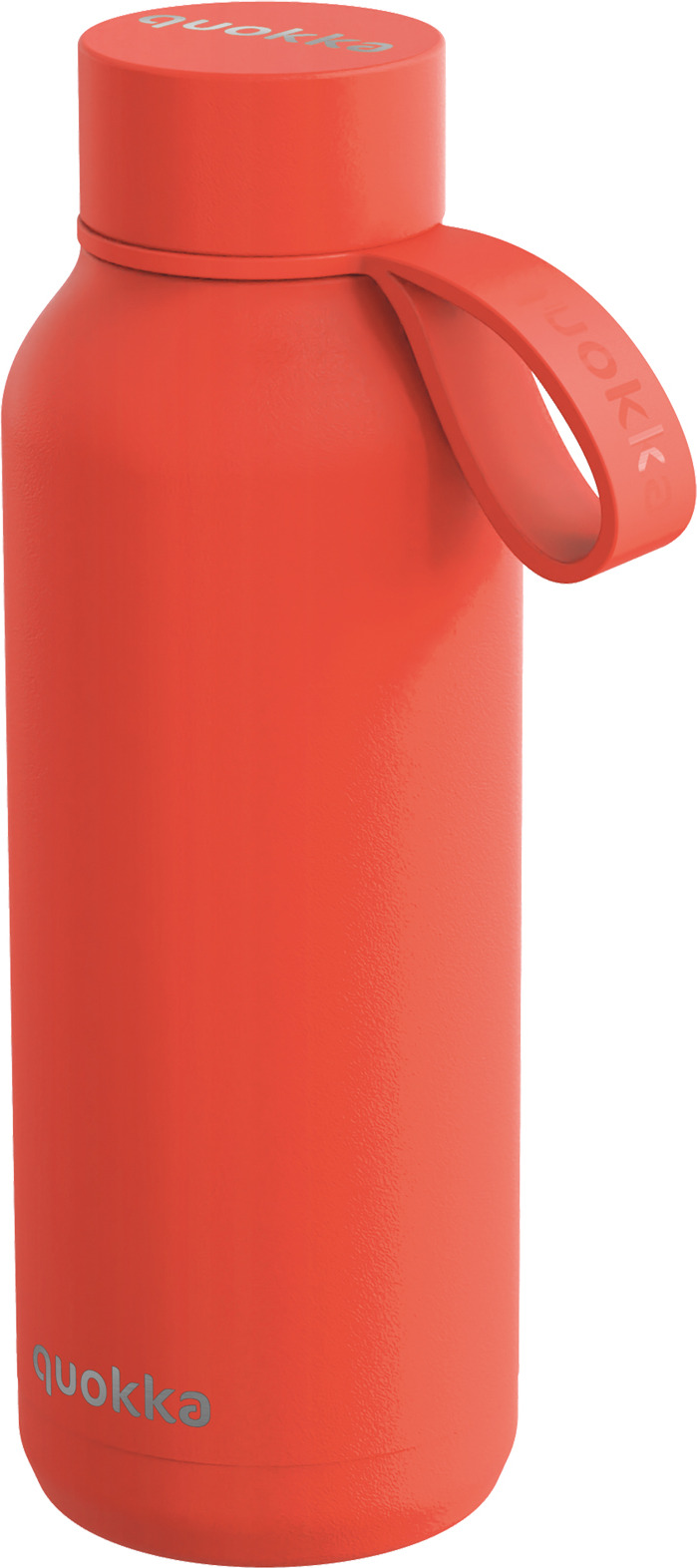 Quokka Solid Thermoflasche mit Griff, 510 ml, orange