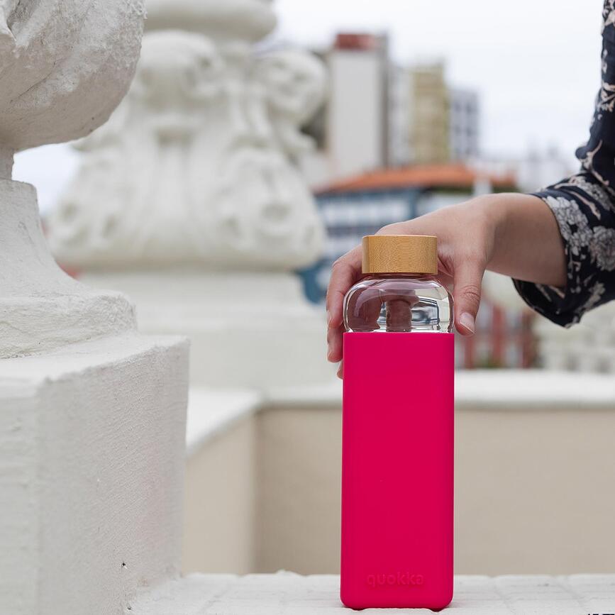 Quokka Storm Boca za vodu 700 ml staklena Maroon