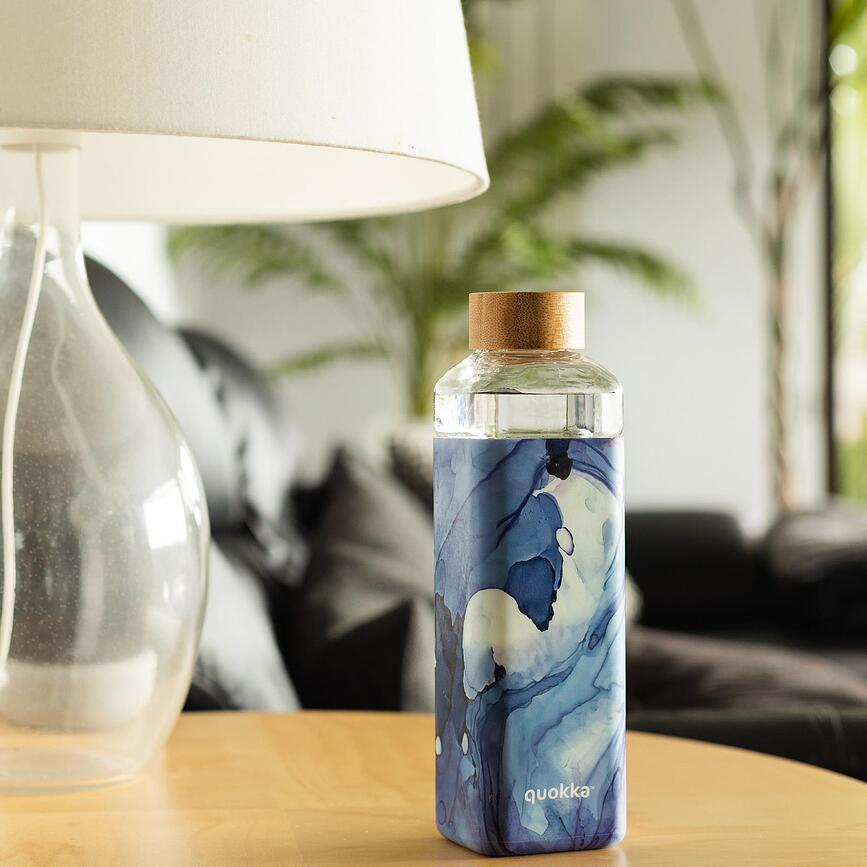 Quokka Storm Μπουκάλι Νερού, 700 ml, γυάλινο, μπορντό