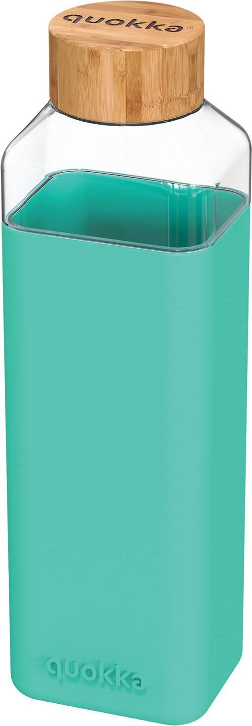 Quokka Storm Teal Wasserflasche 700 ml aus Glas
