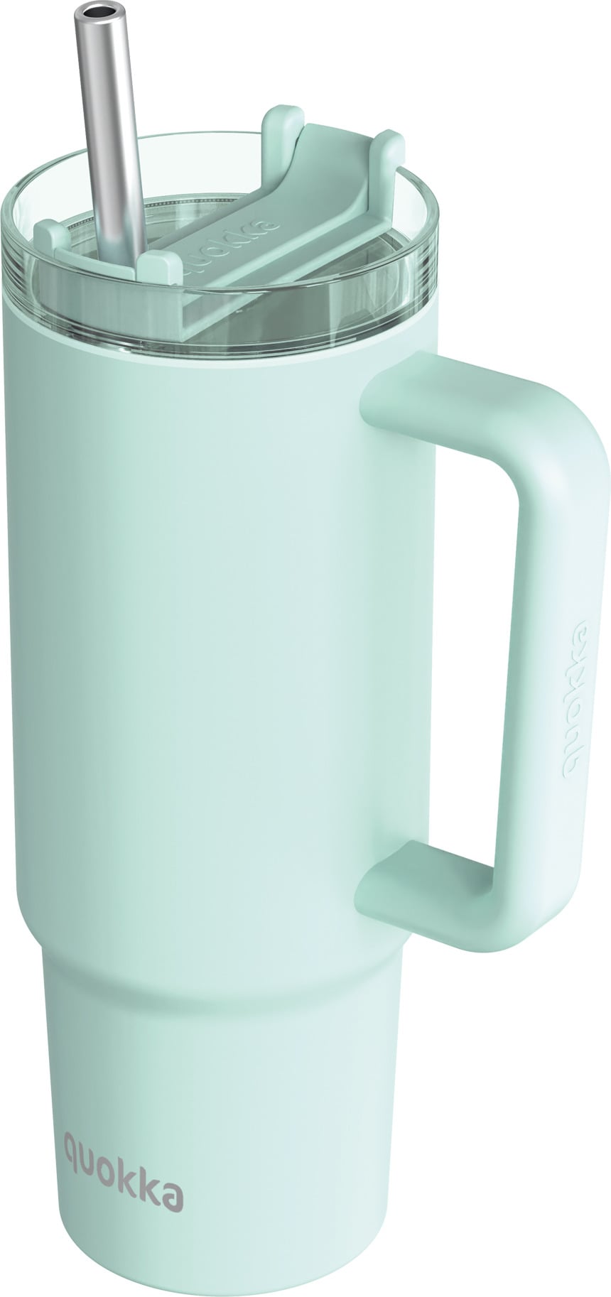 Quokka Stream Thermobecher mit Strohhalm 950 ml, türkis