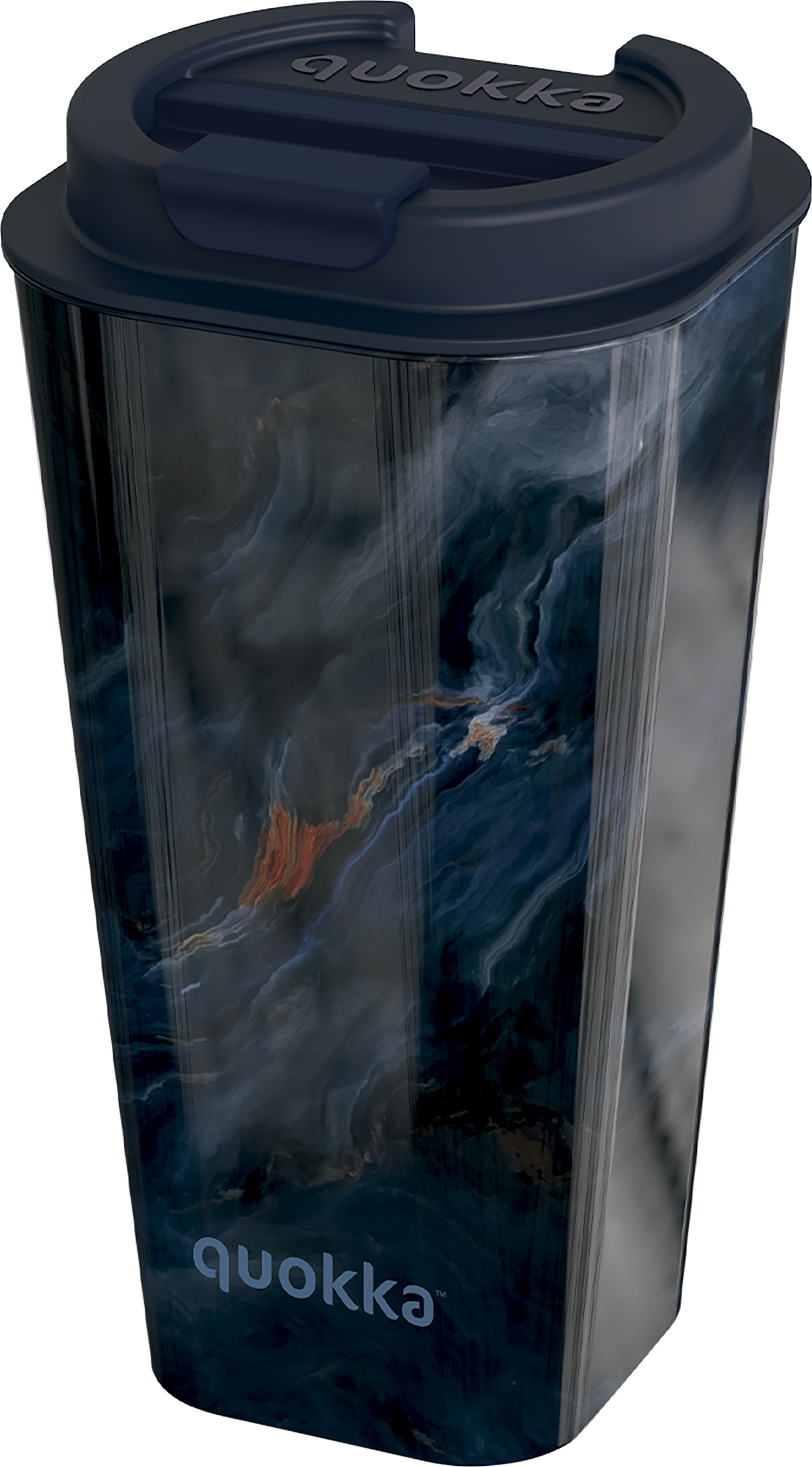 Quokka Vaso Dark Stone Becher 450 ml mit doppelten Wänden