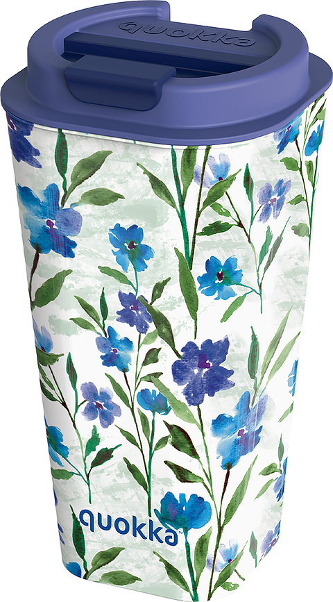 Quokka Vaso Ditsy Bloom Skodelica, 450 ml, z dvojno steno